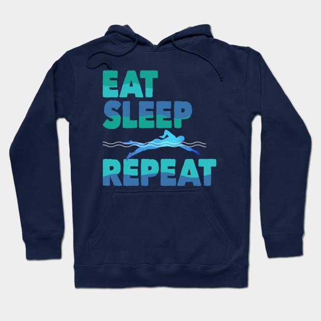 Swimmer Gift for Swimmers, Swim Instructors and Fans of Swimming Hoodie by SeaLAD